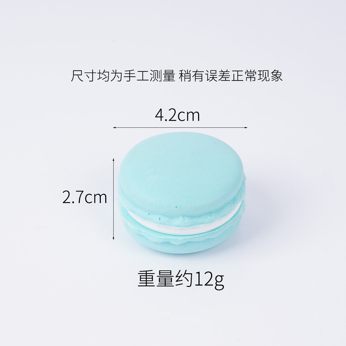 4cm simulación macarron pastel de galletas sándwich tienda de postres accesorios decorativos Pu suave simulación pan amasado música