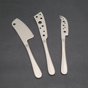 Titanium Purified Stainless Steel Cheese Knife Creative Cheese Knife with Holes Ti Titanium Purified Butter Cheese Knife Jam Smear Knife