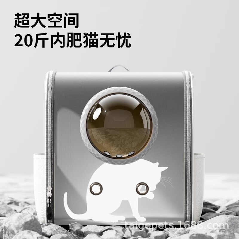 书包便携外出猫咪狗狗防应激猫笼宠物背包大容量双肩包太空舱猫包|undefined