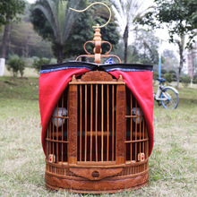 鸟笼竹制刻精品高档川笼手工老竹大号鹩哥鹦鹉竹鸟笼画眉鸟笼子