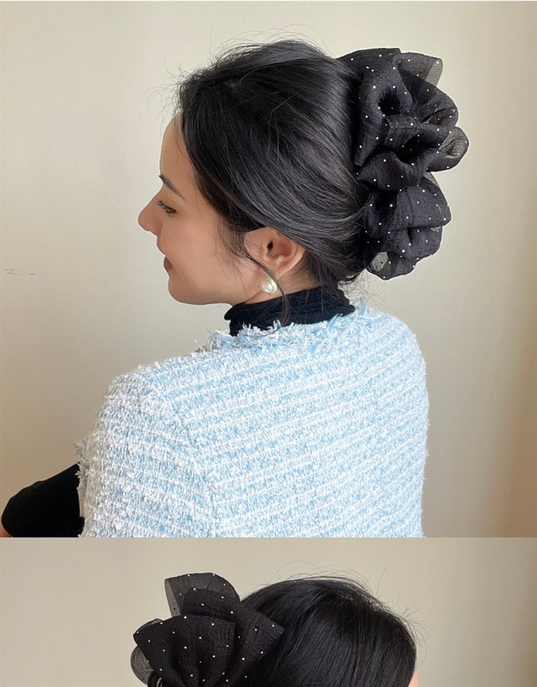 65g Weight Hair Claws Hair Accessories Type 1 Piece Quantity Daily Occasion Simple Style Bow Knot Cloth Patchwork Hair Claws