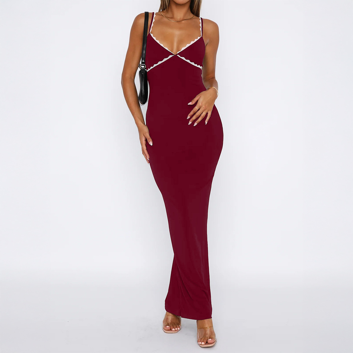 Women's Summer Strappy Maxi Bodycon Dress