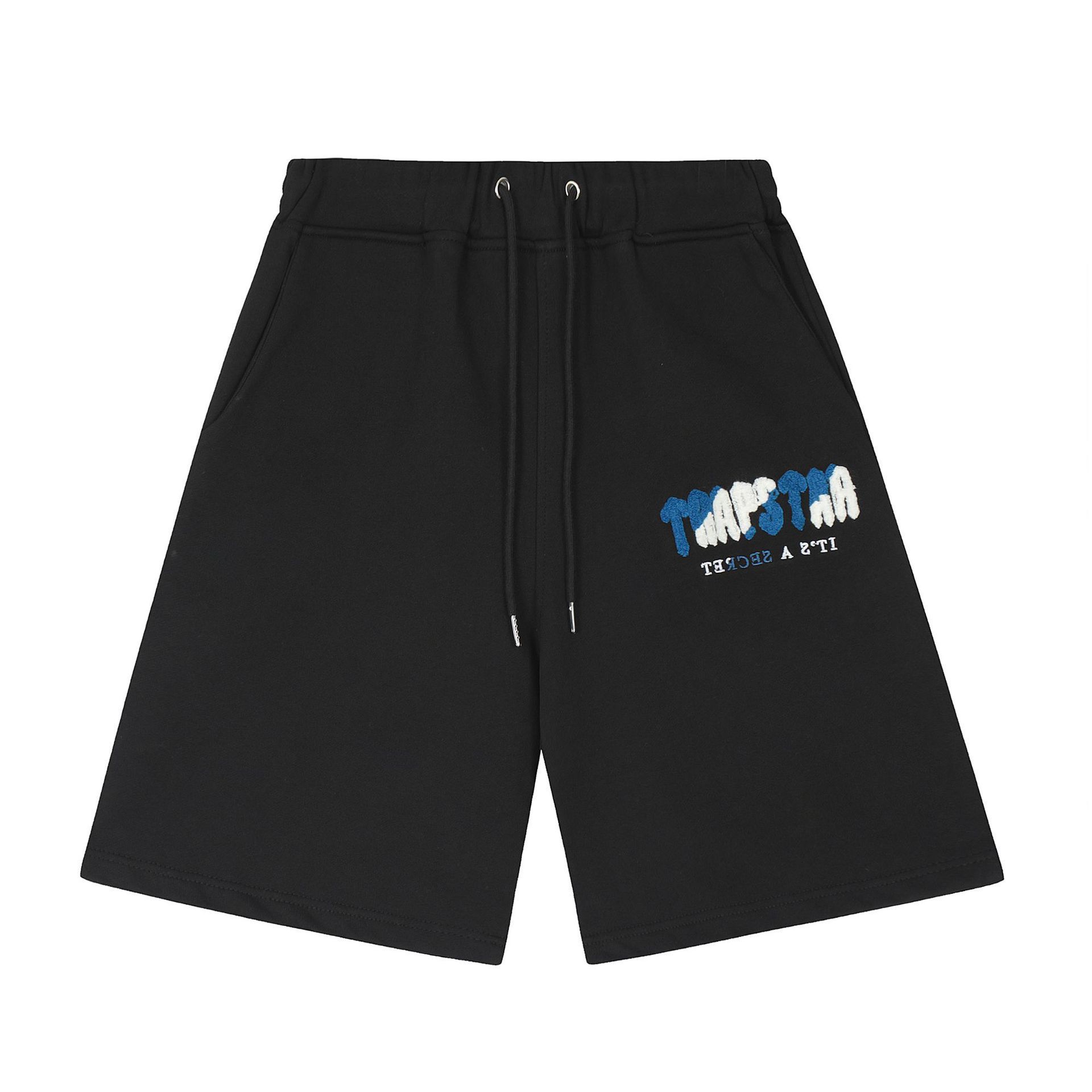 Cross-border summer European and American trendy brand TRAPSTAR printed casual shorts, loose, stylish and versatile athletic capri pants