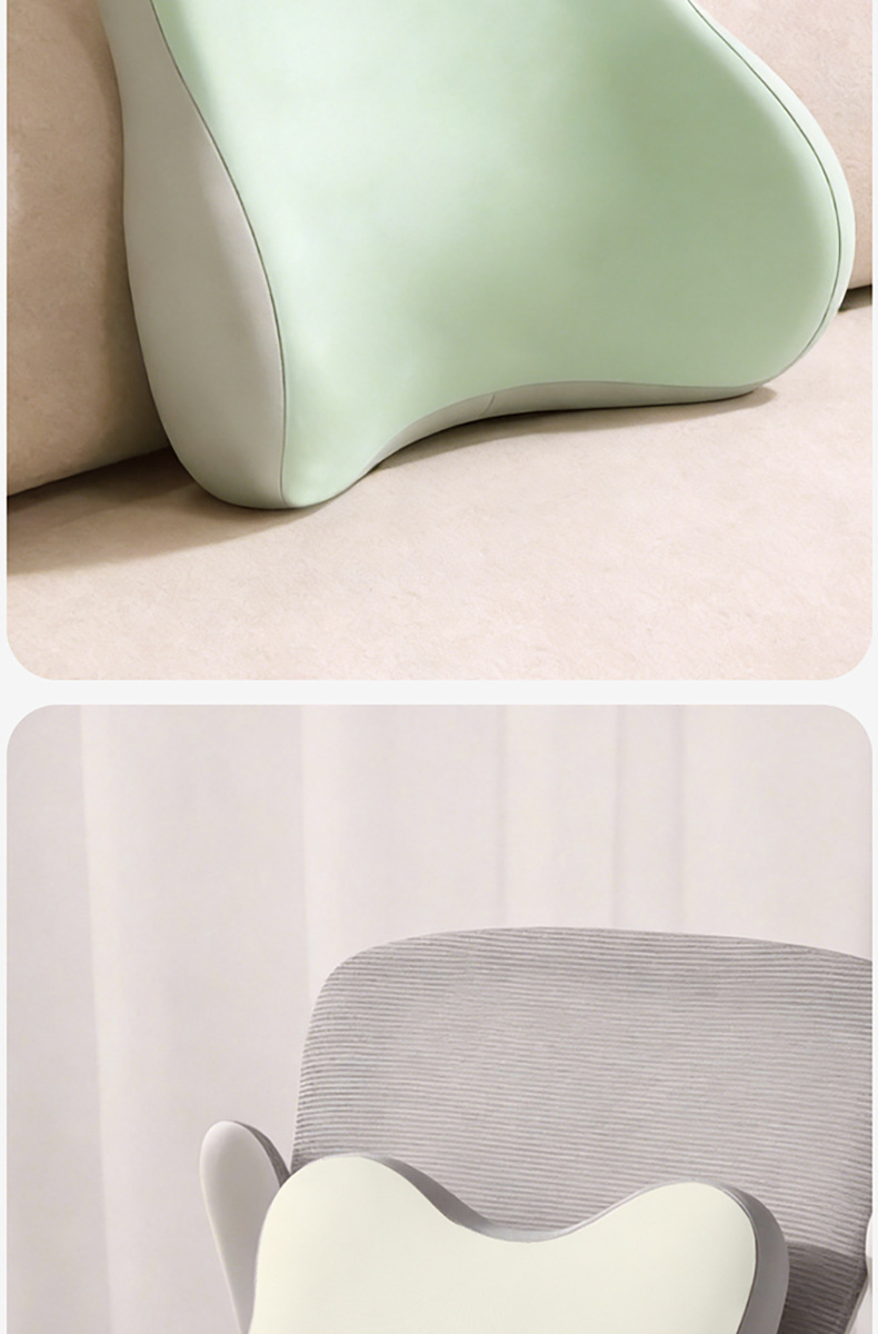 Memory Foam Lumbar Support for Office, Cool Feeling for Long Sitting, Backrest Cushion for Office Chair, Car Lumbar Support Cushion