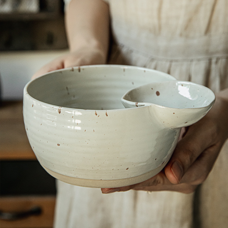 Cuencos divertidos de Xi Ruomi con bocadillos de tartas fritas, cuencos de bocadillos de cerámica, exportación transfronteriza.