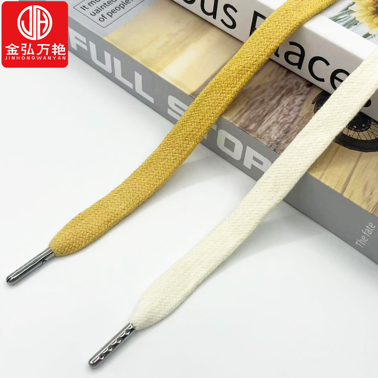 提花扁绳织带涤棉编织绳手提袋裤腰卫衣帽抽绳鞋带服装辅料现货