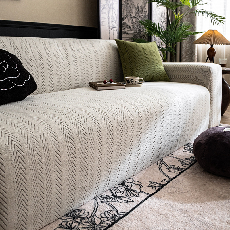 Anti-gato agarre elástico sofá cubierta 2024 nuevo otoño invierno engrosado todo incluido universal recto sofá cubierta toalla de tela