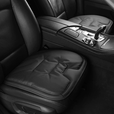 Seat cushion, seat cover Car Seat Cover, Integrated Rear - super-anti-slip-obsidian-black-front-row-2-pieces
