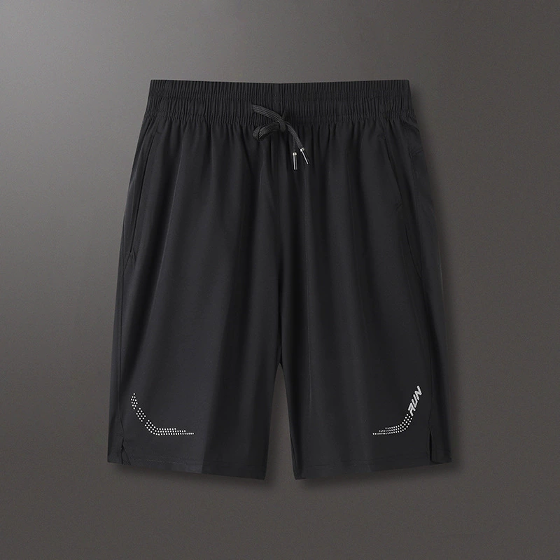 Летние спортивные шорты, мужские повседневные полуженские Свободные тренировочные шорты из ледяного шелка, большие размеры, баскетбольные шорты, мужские шорты