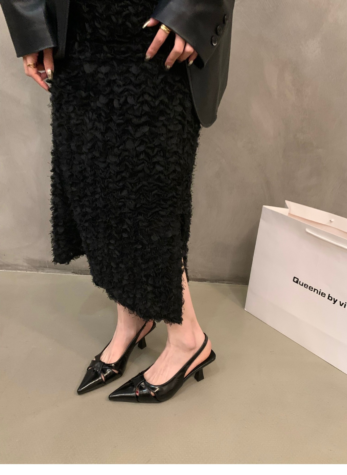 Elegant Women’s Stiletto Sandals With Sequins And Pointed Toe_voghion.com
