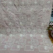 精致重工双股线亮片精致刺绣几何布国风女装旗袍婚纱礼服亮片布料