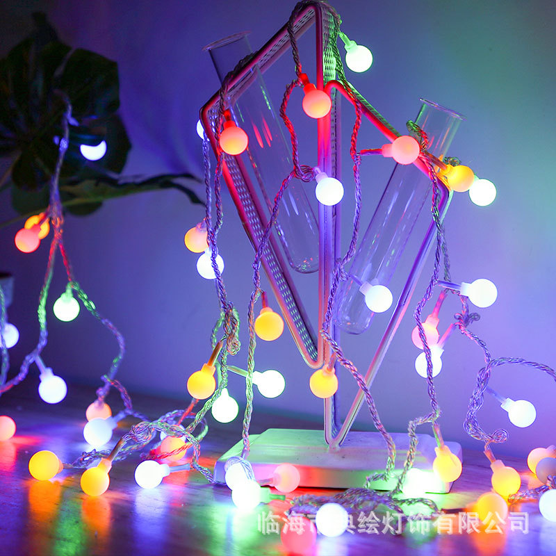 Lámpara de estrellas LED pequeña lámpara de color lámpara de cadena de luz parpadeante llena de estrellas atmósfera lámpara decorativa lámpara navideña diseño de luz de cinta de luz de navidad