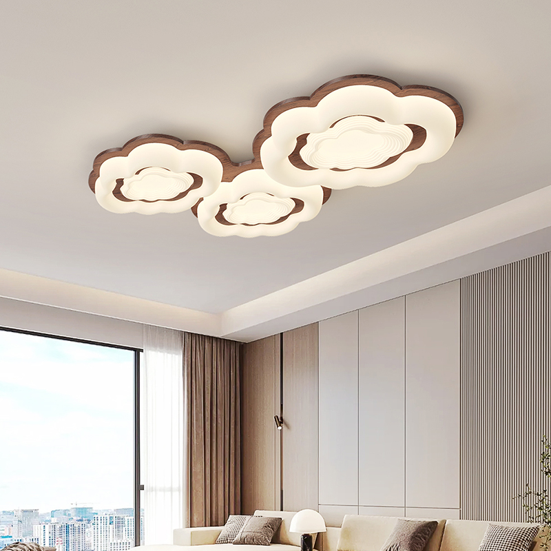 Lámpara de techo de sala de estar Nubes de estilo antiguo Estilo crema de espectro completo Diseñador de protección ocular Nubes creativas Estilo antiguo Zhongshan
