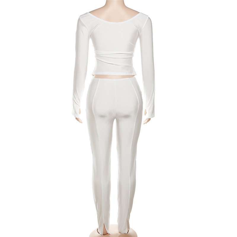Damen Jumpsuit Schulterfrei Mit Hoher Taille Enges Sportset_voghion.com