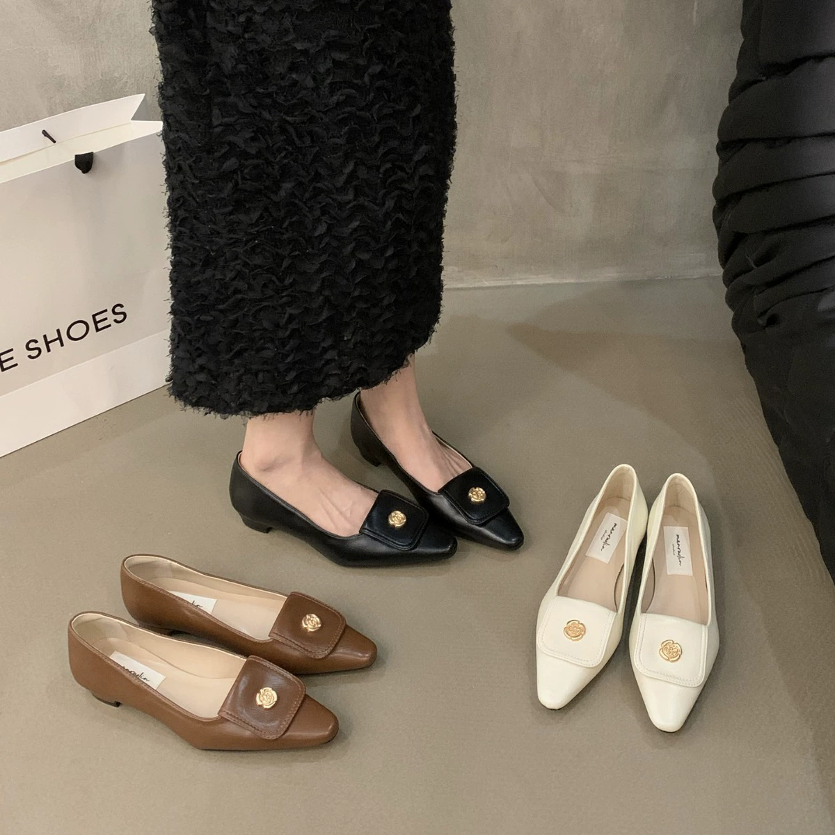 Обувь, универсальная обувь, французский ретро стиль, стиль Chanel, 2024 год