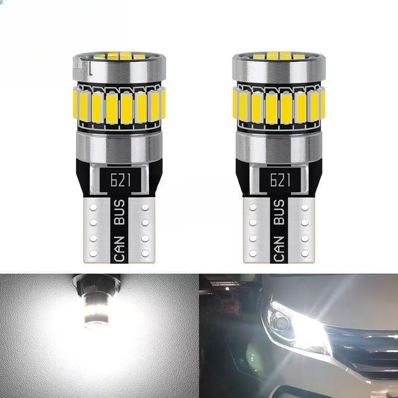 新車 LED 幅計ナンバープレートライト T10-4014-24SMD デコード W5W Canbus 車|undefined