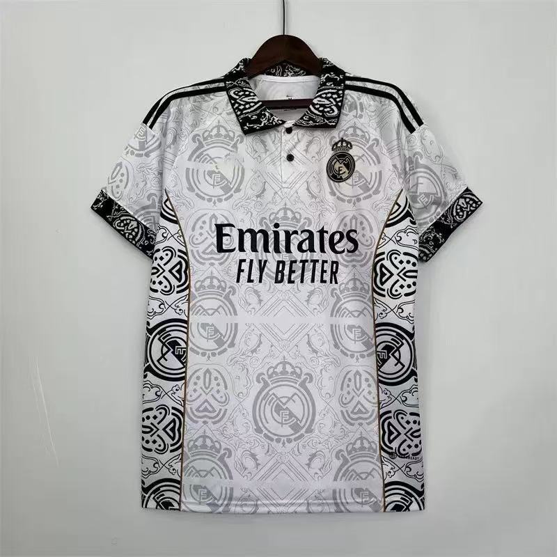 热门2425皇马球衣2223主客场特别版短袖训练服足球服龙年版足球服|undefined