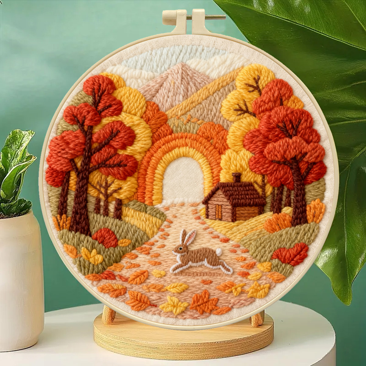 Autumn Lin conejo - - paquete de materiales básicos (incluyendo instrucciones de bordado de aguja)