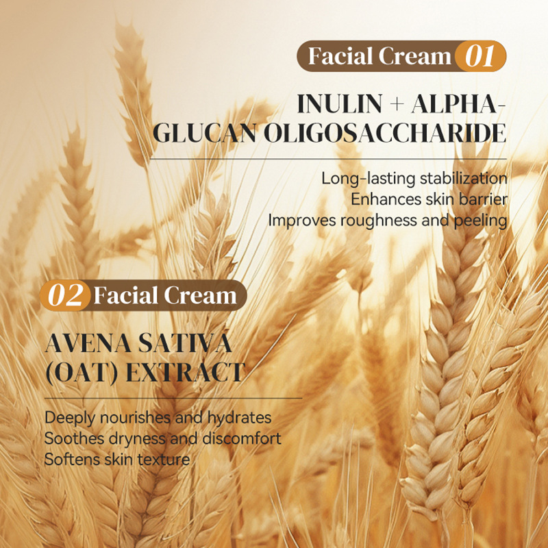 Inglés completo KORMESIC oat cream facial crema facial hidratación cuidado de la piel comercio exterior fábrica transfronteriza al por mayor