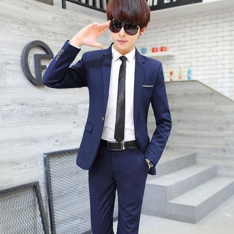 Lake blue suit single piece