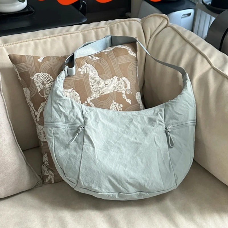ルル クロワッサン型バッグ 新作 脇バッグ ルルバッグ 大容量 ナイロン餃子バッグ 男女兼用 ショルダーバッグ 斜めがけバッグ|undefined