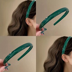 ゼリー緑歯付き滑り止めヘアバンド新しい多用途洗顔ヘアピン気質ハイエンドヘアスタイリングヘアアクセサリー