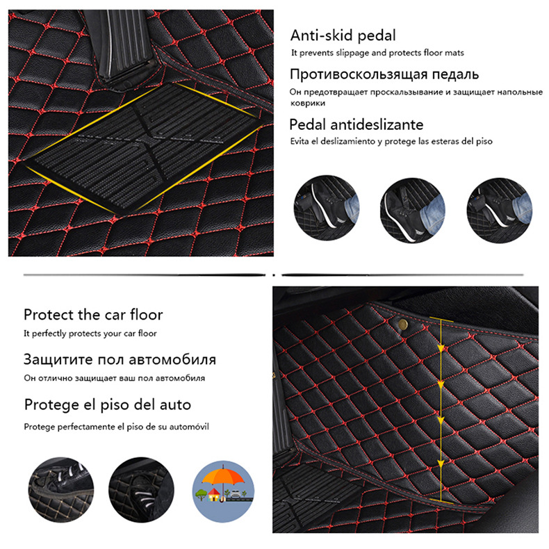 Cross-Border Foreign Trade Car Floor Mats, Full Surround, Right-Hand Drive, Right Titanium Hong Kong Version Car Floor Mats, Factory Direct Supply
