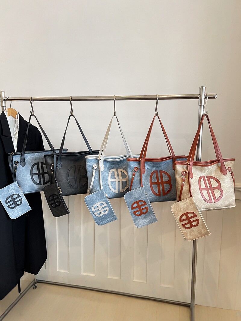 2026 nuevo bolso de mujer de gran capacidad de viaje bolso de hombro de mano estilo coreano de moda de dos piezas bolso de mujer