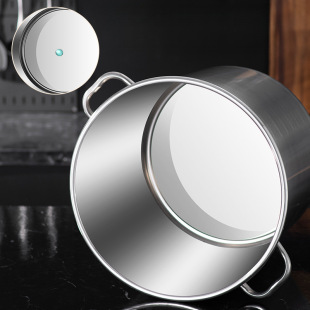 Soup Bucket 304 Stainless Steel Bucket Round Bucket with Lid Commercial Boiling Water Bucket Brine Bucket Stew Pot Large Capacity Household Thickeneded Tangxiang