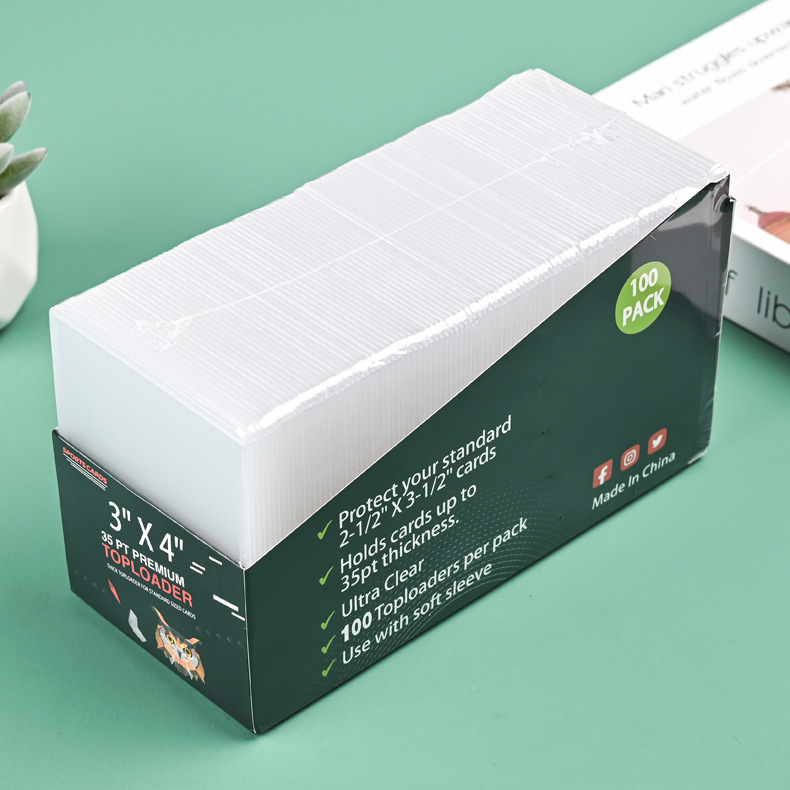 Transfronterizo 35pt duro titular de la tarjeta PVC transparente titular de la tarjeta de laminación B8 titular de la tarjeta pequeña tarjeta Goo titular de la tarjeta de juego aidou image 19