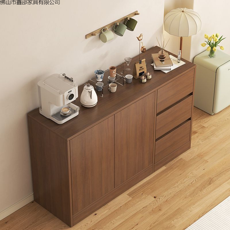 All-Solid Wood Sideboard, Wall-Mounted Integrated Storage Cabinet, Home Living Room Floor-Standing Storage Cabinet, Small Apartment Multi-Functional Cabinet All-Solid Wood Sideboard, Wall-Mounted Integrated Storage Cabinet, Home Living Room Floor-Standing Storage Cabinet, Small Apartment Multi-Functional Cabinet