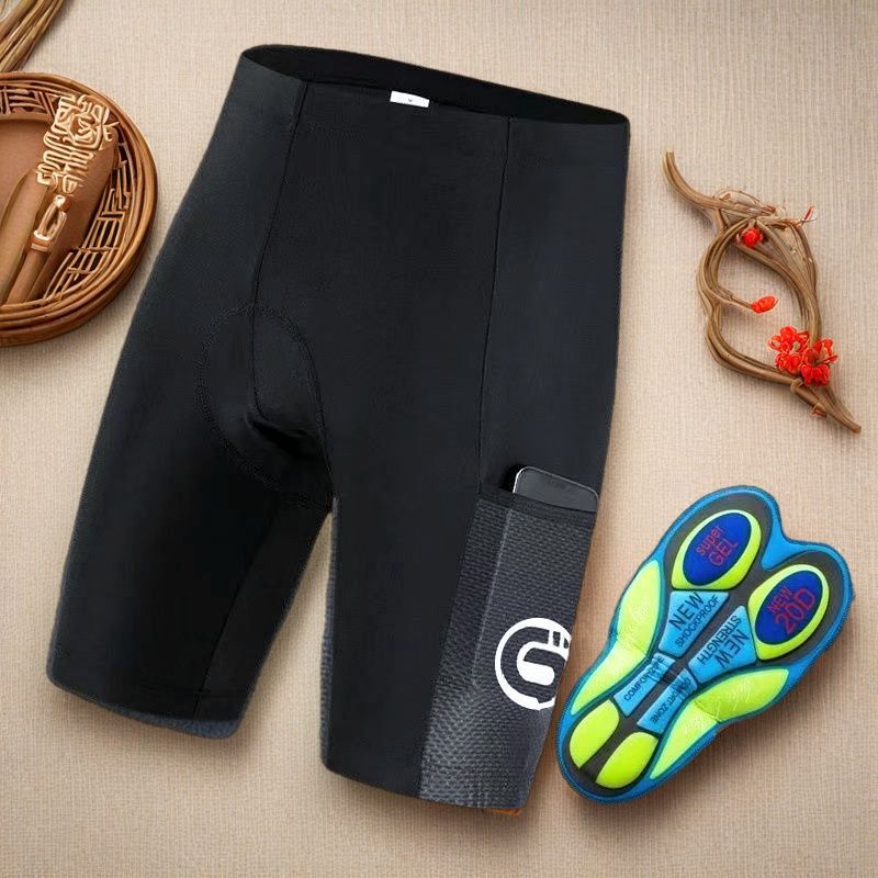 Cycling Shorts with Side Pockets, Sponge Silicone Cushion, Road Racing Shorts, Breathable Bicycle Shorts for Men and Women, Summer Cycling Shorts with Side Pockets, Sponge Silicone Cushion, Road Racing Shorts, Breathable Bicycle Shorts for Men and Women, Summer