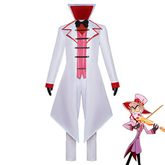 新款地獄客棧Hazbin Hotel路西法 cos服 地獄之王 路西法cos服裝