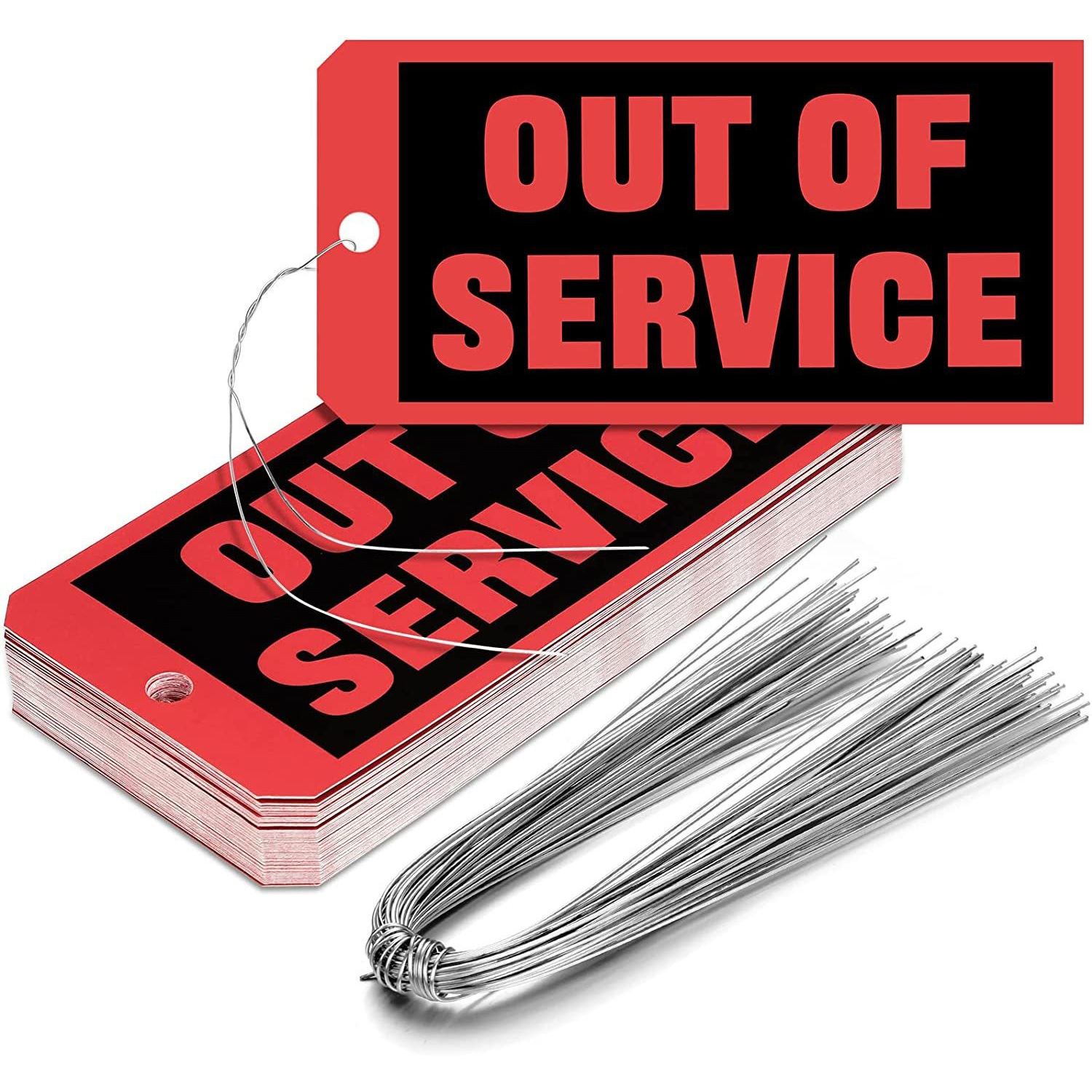 亚马逊热销停用标签机器维护修理卡纸标签用于机器设备检查和维护