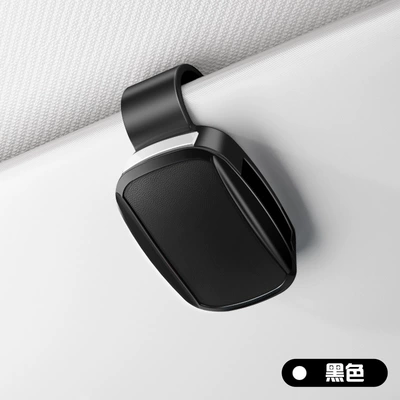 Car Hanging Cute Sunglasses Clip – Car Glasses Clip/Bill Clip - glasses-clip-y002-leather-style-black