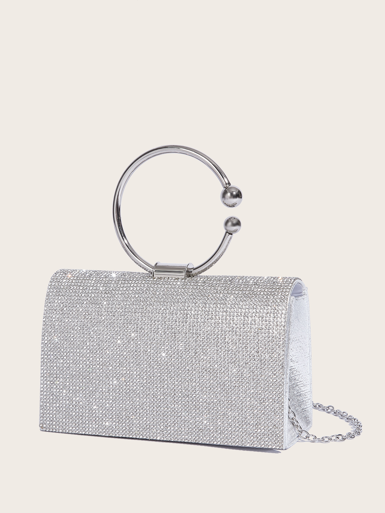 Nuova borsa da sera lucida da donna, elegante, in PU, per matrimoni e feste_voghion.com