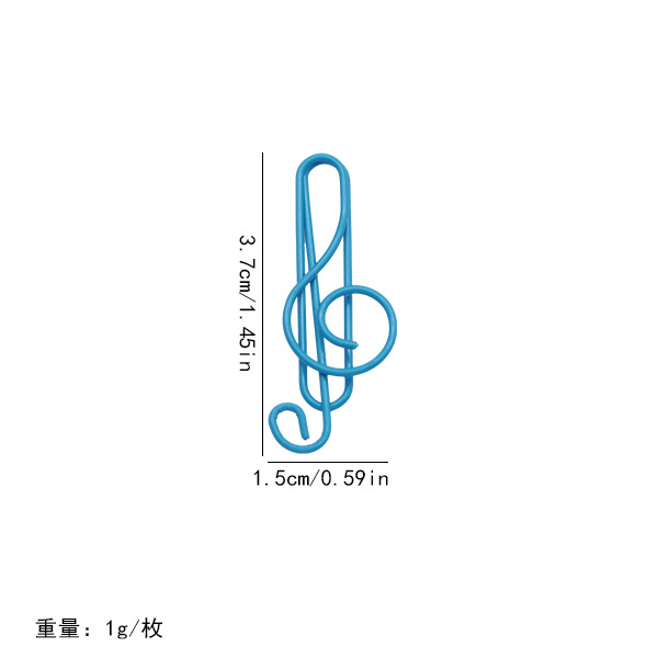 Nuevos productos 21 notas de color clips pet línea de plástico encapsulado de alto tono de música pin con fábrica de embalaje en stock