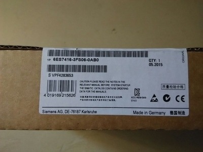 全新原装进口现货6ES7416-3FS06-0AB0 6ES7 416-3FS06-0AB0未开封