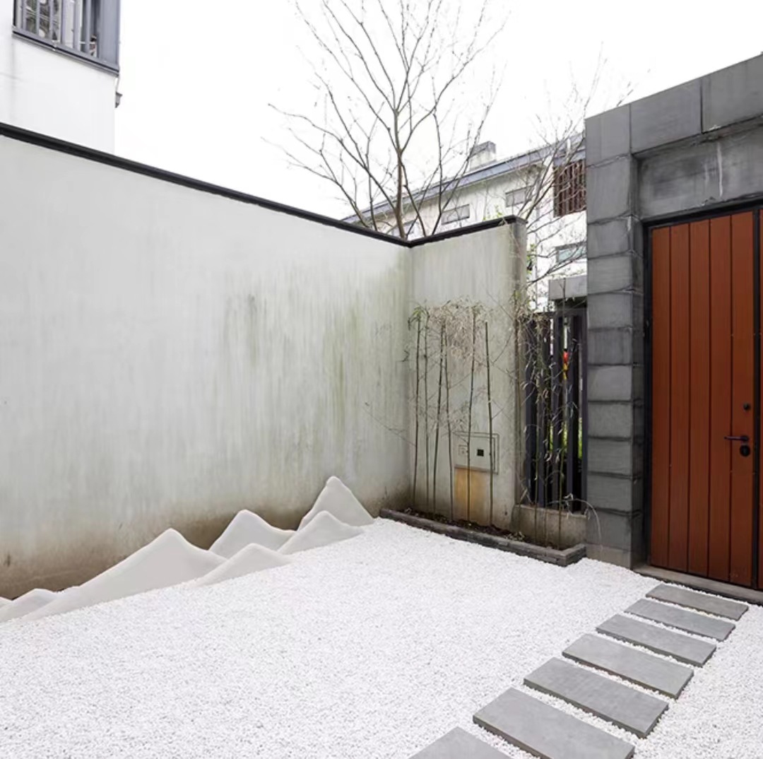 白石子鹅卵石雪花石园林庭院景观美化洗米石硕石造景石白石子批发