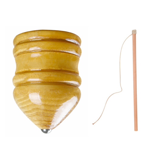 Wooden tops for teenagers, children, adults, fitness toys for middle-aged and elderly people, flashing ice monkeys and cows, wooden tops wholesale