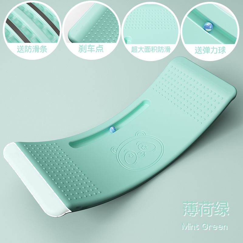Mid-style balance board with dot brake + ball green