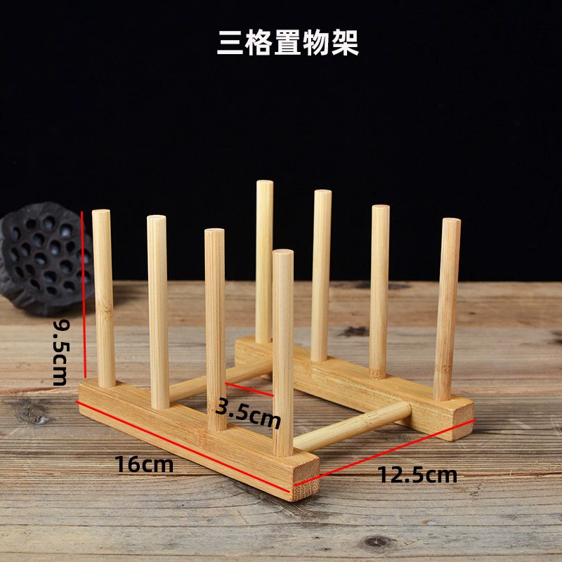 Фабричная оптовая bamboo сушилка подставка для миски полка для кухни деревянная разделочная доска миска тарелка тарелка тарелка чай торт подставка