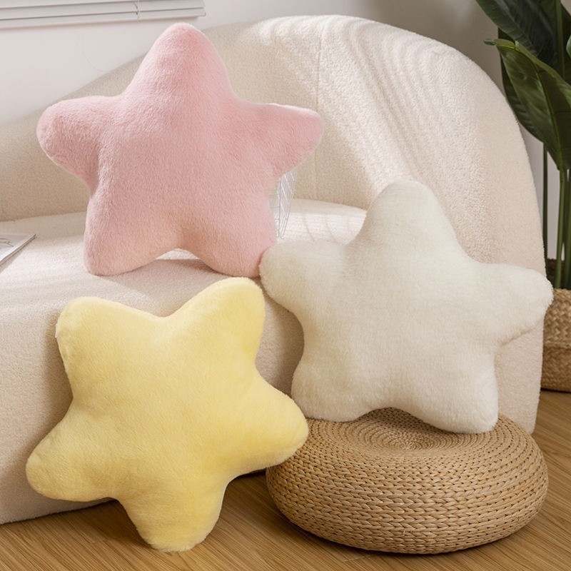 Cross-Border Nordic Star Simple Sofa Cushion Super Soft Pillow Girl Gift Plush Toy Five-Pointed Star Pillow