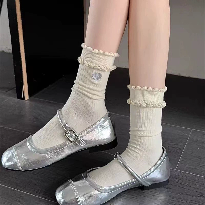 Summer knee socks, mid-length, Korean style