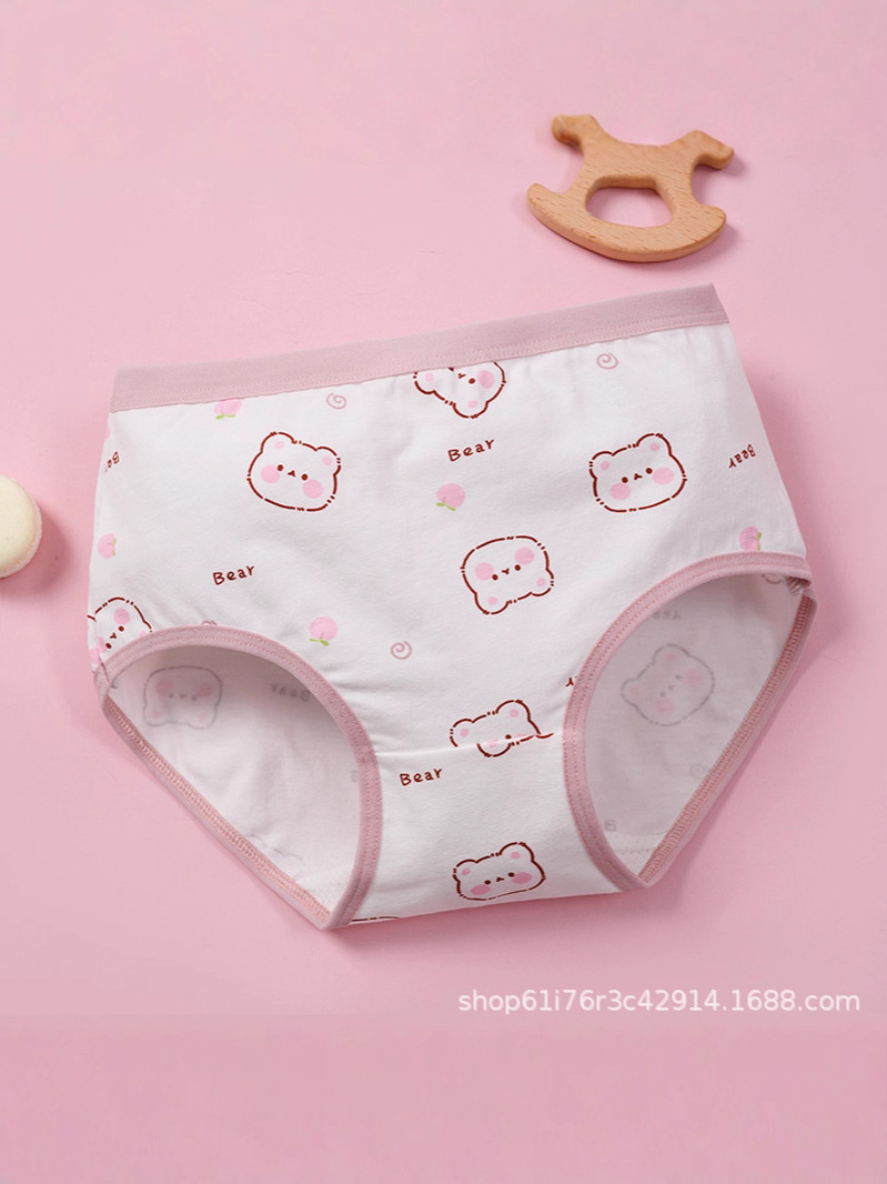 En nombre de la ropa interior de algodón para niños, ropa interior de dibujos animados de algodón para niños, triángulo para niñas, bragas para niñas, triángulo