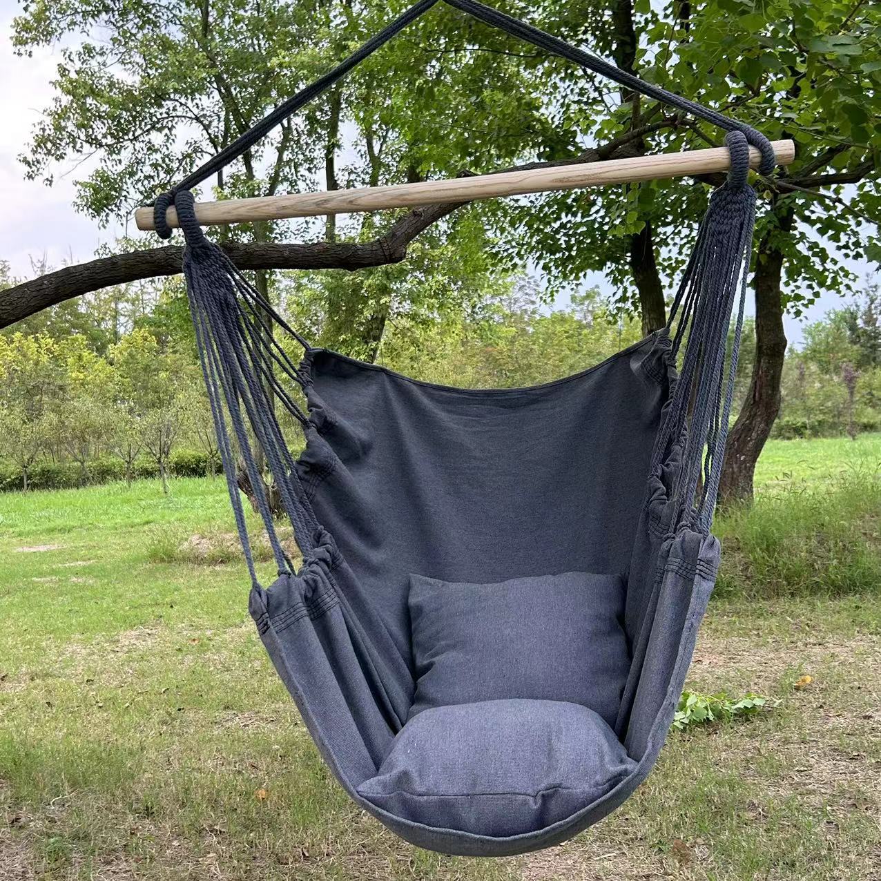 Dormitorio de estudiantes silla de suspensión para una sola persona se puede acostar perezoso artefacto red cómodo ocio hamaca al aire libre columbrador plegable grueso