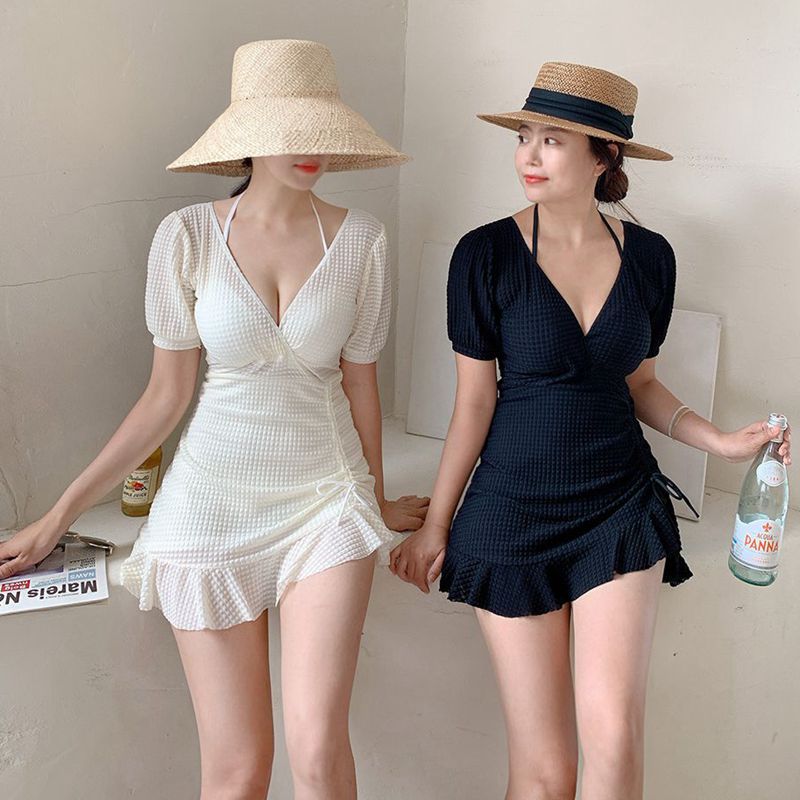 Korean New One-Piece Swimsuit Princess Style Feminine Slimming Vacation Swimwear Hot Spring Vacation Swimsuit Wholesale