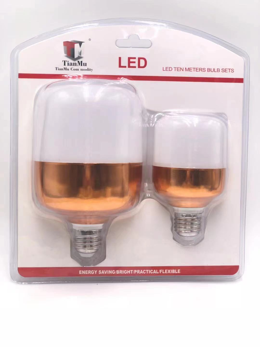 Bombilla LED de alta luminosidad y bajo consumo, lámpara de iluminación doméstica con base de aluminio dorado, venta directa de fábrica