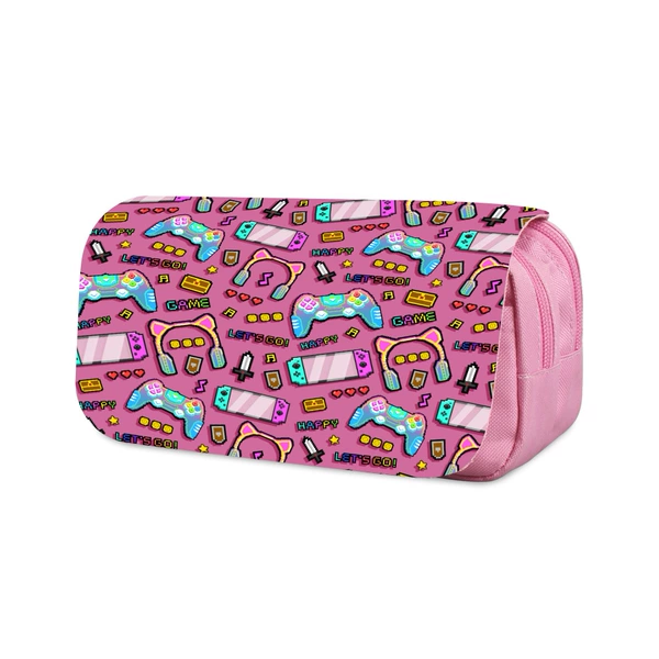 Cartoon double-layer pencil case