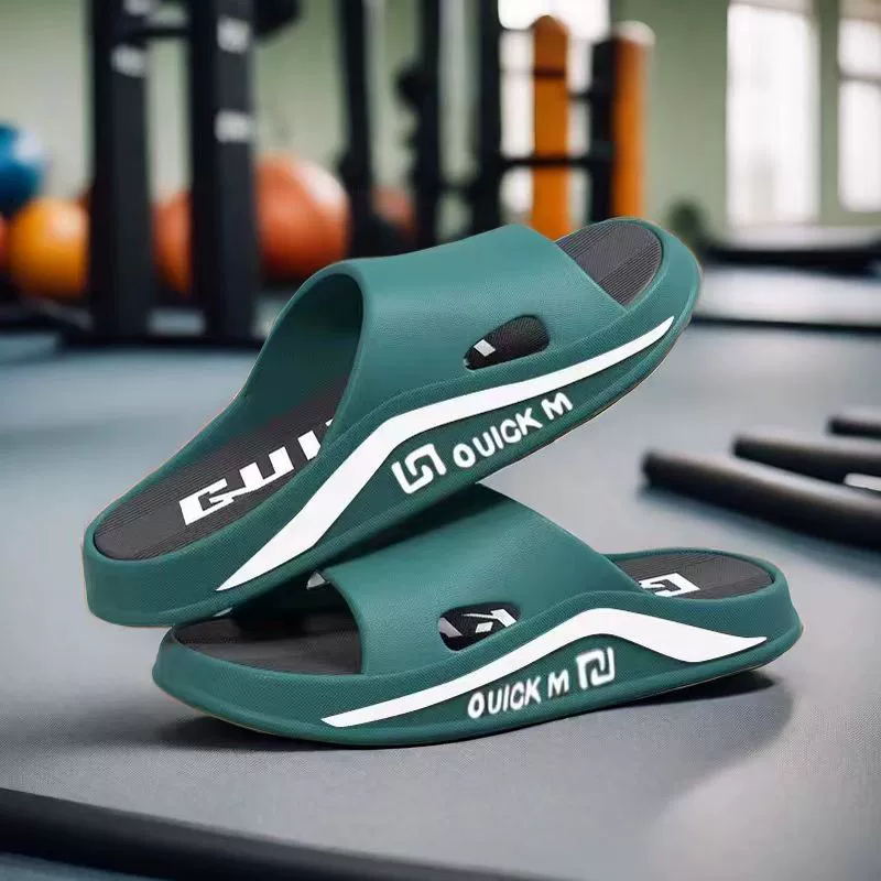 [Feeling like stepping on shit] Men's four-season thick-soled super-soft home bathroom bathing Internet celebrity sandals for women